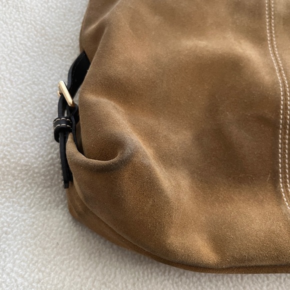 Vintage Dooney&Bourke tan suede handbag - Picture 11 of 14